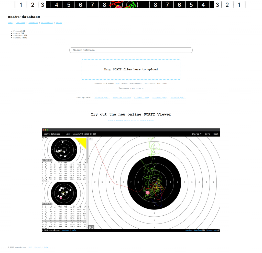 SCATT Database: Upload, Visualize, Analyze, Compare and Share SCATT files